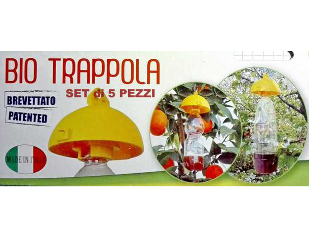 5x Tappo Universale Cattura Insetti Trappola Bio Giardino Giardinaggio...