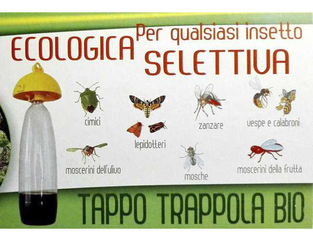 5x Tappo Universale Cattura Insetti Trappola Bio Giardino Giardinaggio...