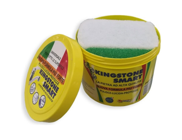 Kingstone Pasta Pietra Detergente Biodegradabile Universale Con Spugna 500gr...