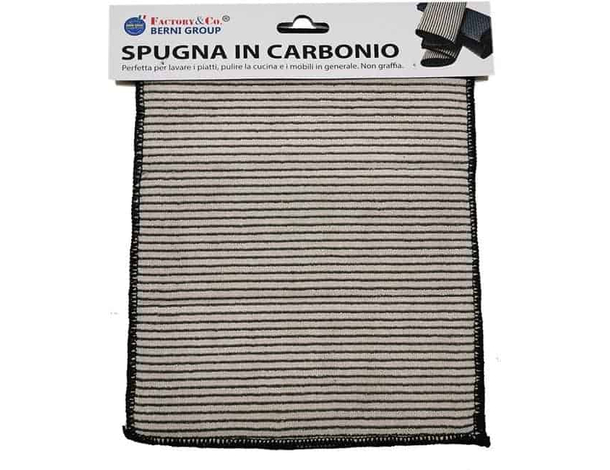 2x Panno spugna in fibra di carbonio pulizie cucina stoviglie piatti mobili
