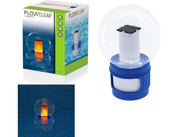 Dispenser di Cloro in Pastiglie per Piscine Distributore Dosatore con Luce LED