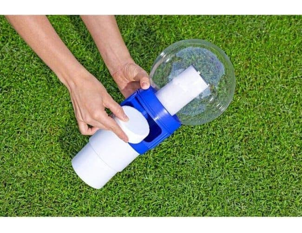 Dispenser di Cloro in Pastiglie per Piscine Distributore Dosatore con Luce...