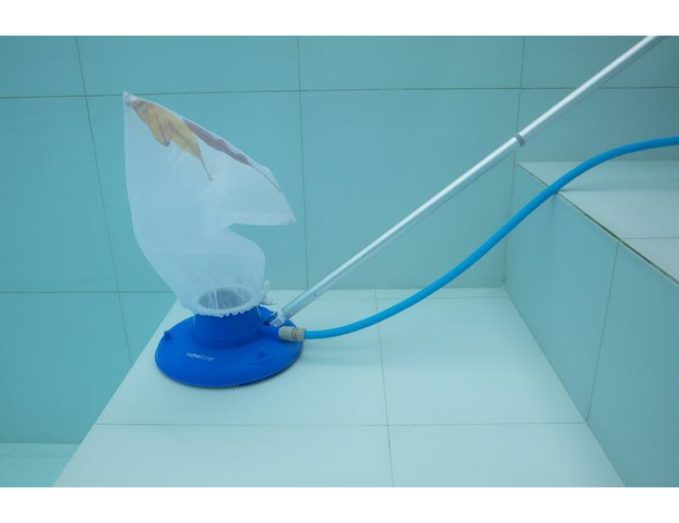 Aspiratore per Acqua Fondo Piscina Pulizia Aspira Foglie Sporco Mod.58657 6