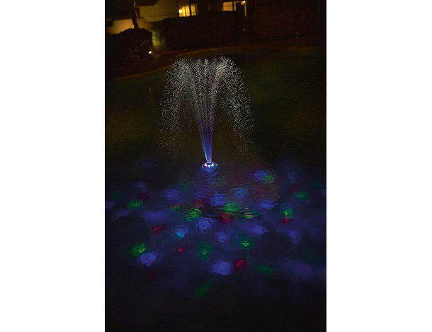 Fontana Galleggiante per Piscina Con Spettacolo Di Luci Colorate RGB Festa 6