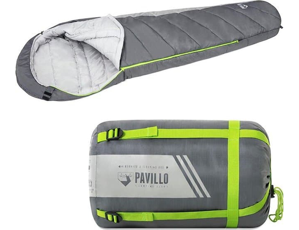 Sacco a Pelo Invernale 230x80cm Antifreddo da Campeggio con Borsa di Trasporto