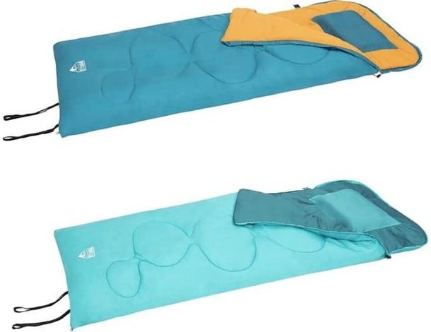 Sacco a Pelo Invernale 205x90 cm con Cuscino da Campeggio Viaggio Imbottitura