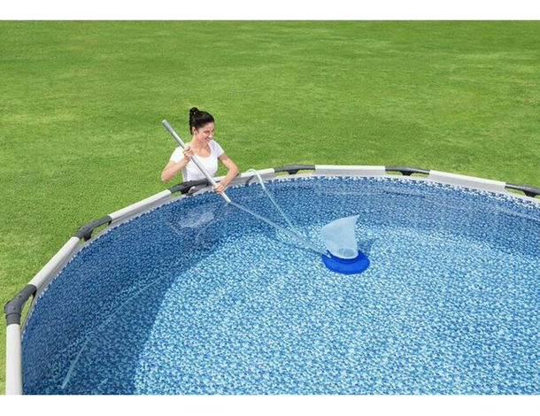 Aspiratore per Acqua Fondo Piscina Pulizia Aspira Foglie Sporco Mod.58657 8