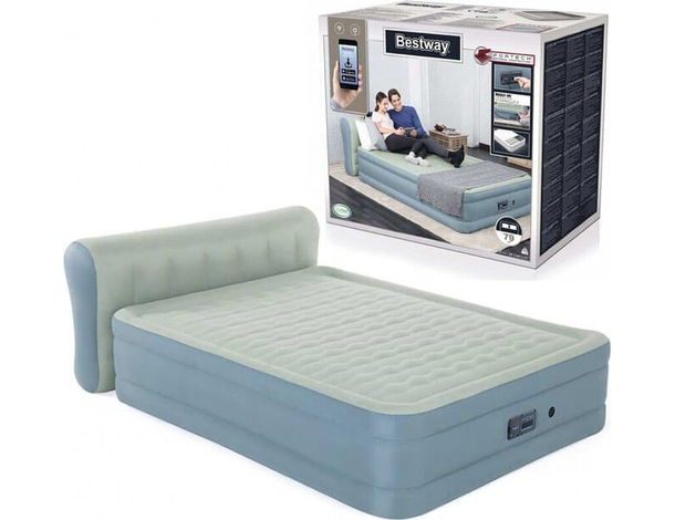 Materasso Matrimoniale Letto Gonfiabile Airbed FiberTech 229x152x43 cm