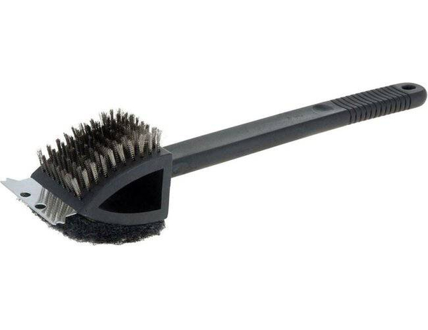 Spazzola doppia per barbecue BBQ raschietto utensili grill griglia forni 38...