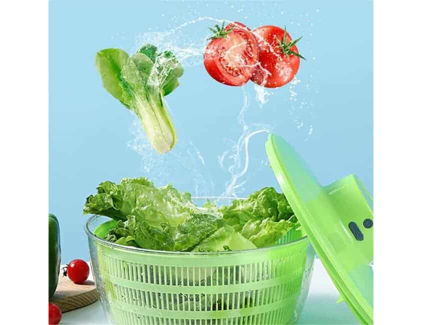 Centrifuga per Insalata Verdura Lava e Asciuga Cestino Frutta con Ricarica...