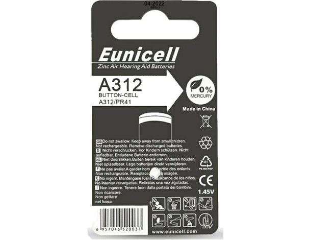 60x Batterie Monouso Senza Mercurio per Apparecchio Acustico Pile Protesi...