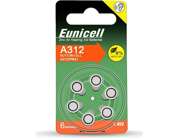 60x Batterie Monouso Senza Mercurio per Apparecchio Acustico Pile Protesi Udito