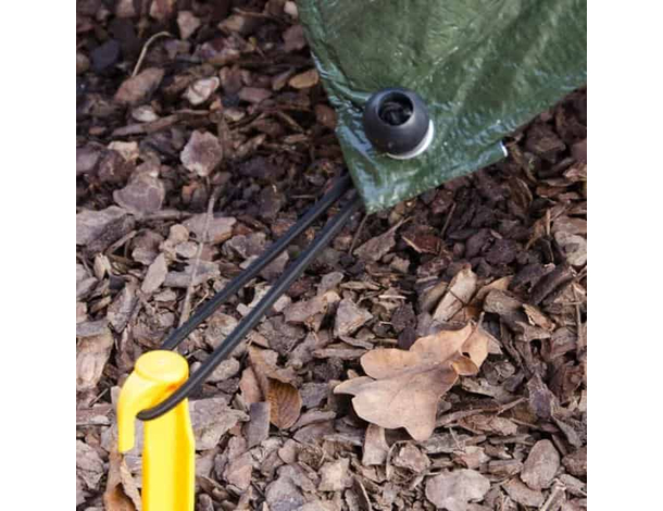 20x Elastico per Attacco Rapido con Sfera per Telo Occhiello Telone Campeggio...