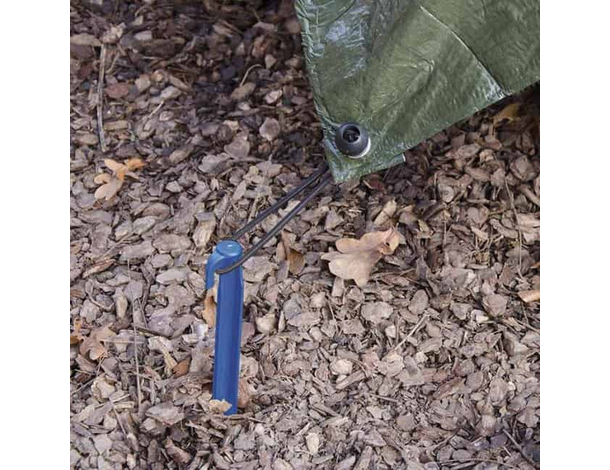 8x Picchetti da 24 cm per Fissaggio Tenda al Terreno Campeggio Copertura Sole...