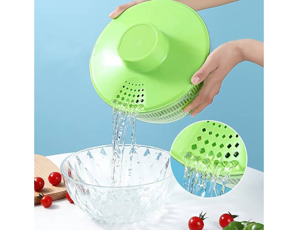 Centrifuga per Insalata Verdura Lava e Asciuga Cestino Frutta con Ricarica...