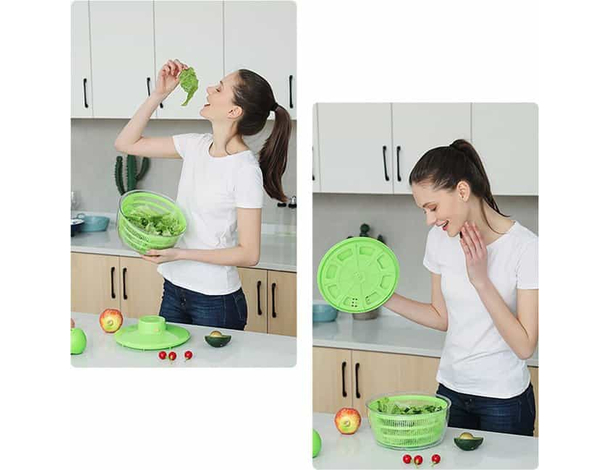 Centrifuga per Insalata Verdura Lava e Asciuga Cestino Frutta con Ricarica...