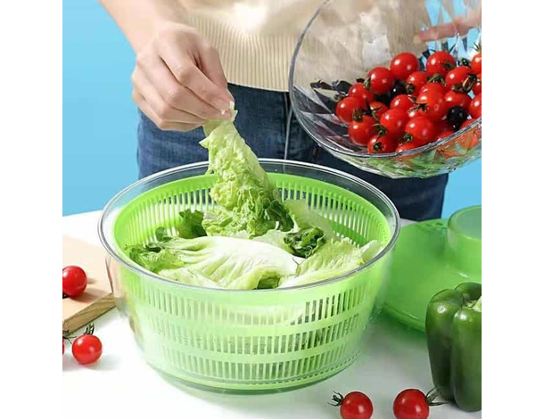 Centrifuga per Insalata Verdura Lava e Asciuga Cestino Frutta con Ricarica...