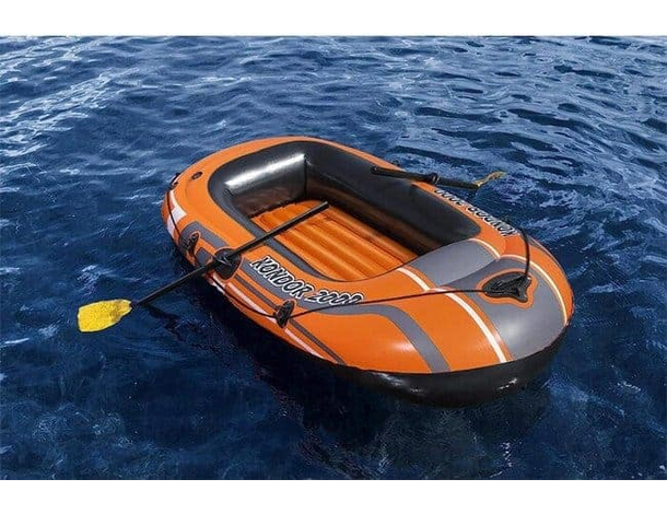 Canotto Gommone Mare Modello Kondor 2000 con Remi e Pompa Gonfiabile 188x98cm...