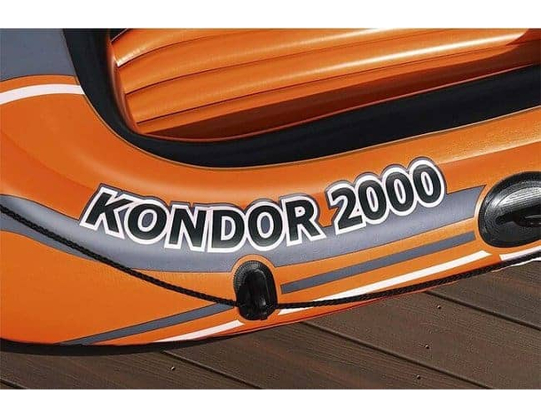 Canotto Gommone Mare Modello Kondor 2000 con Remi e Pompa Gonfiabile 188x98cm...