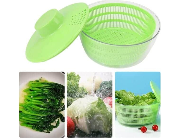 Centrifuga per Insalata Verdura Lava e Asciuga Cestino Frutta con Ricarica USB