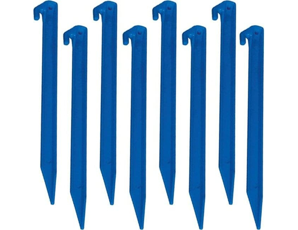 8x Picchetti da 24 cm per Fissaggio Tenda al Terreno Campeggio Copertura Sole