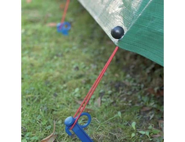 20x Elastico per Attacco Rapido con Sfera per Telo Occhiello Telone Campeggio...