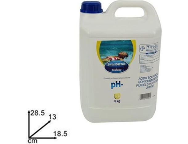 PH- Ph Minus 5 Kg Correttore Riduttore pH Acqua Pulizia Piscina Liquido 2
