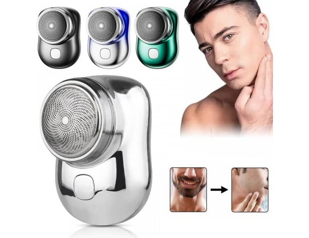 Mini Rasoio Elettrico Portatile Barba Rasatura Uomo Donna Ricaricabile USB