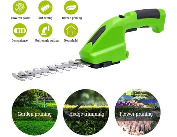 Forbici Elettriche da Giardinaggio con Testina Extra Mini Tagliasiepi...