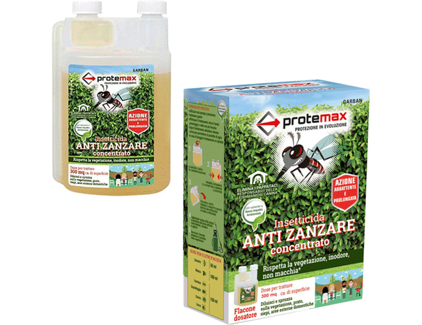 Insetticida Anti Zanzare Concentrato Anti Mosca Zecca Pulce Flacone 200ml 300mq