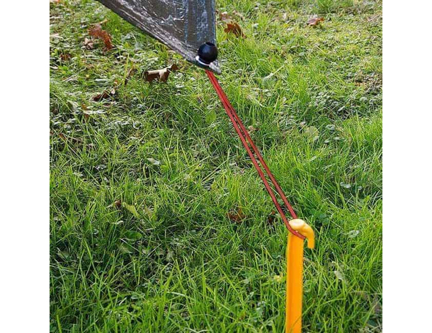 8x Picchetti da 24 cm per Fissaggio Tenda al Terreno Campeggio Copertura Sole...