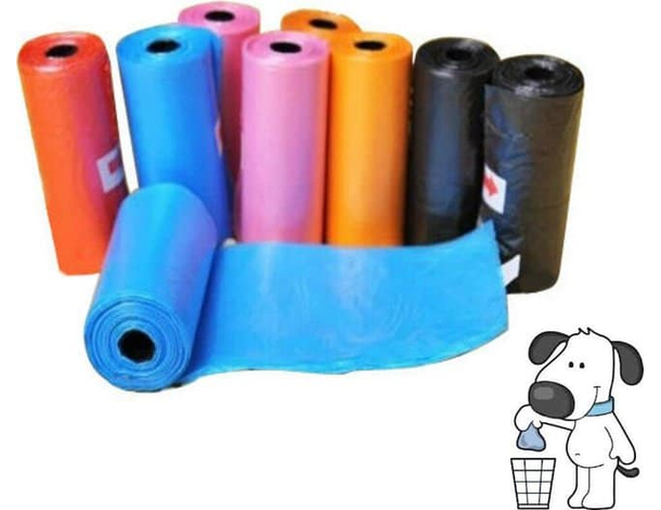 540x Sacchetti Igienici Raccolta Escrementi Cani Feci Gatti Rotolini Animali