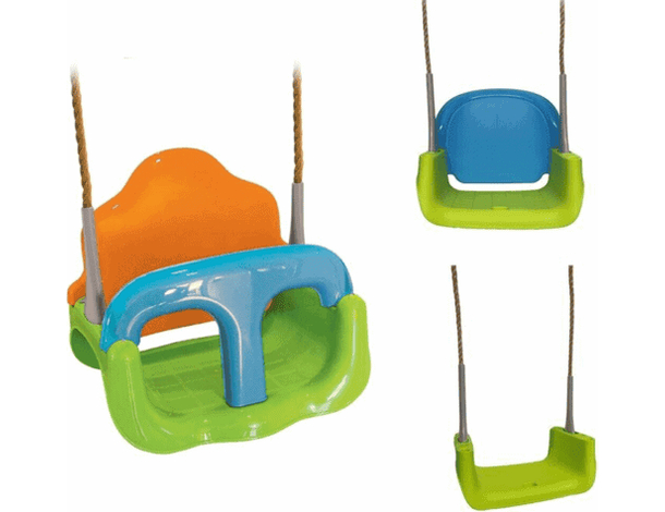 Altalena con Seggiolino Tris 3 in 1 Giochi all'Aperto Protezioni Sport Bambino