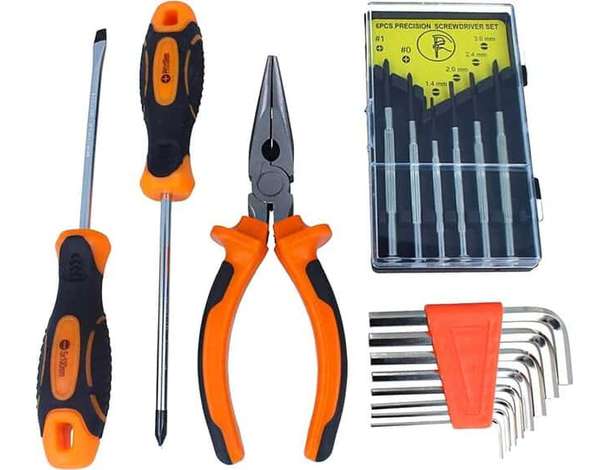 Kit Utensili 17 Pezzi Attrezzi Fai-da-te Professionale Set Manuali Cacciavite