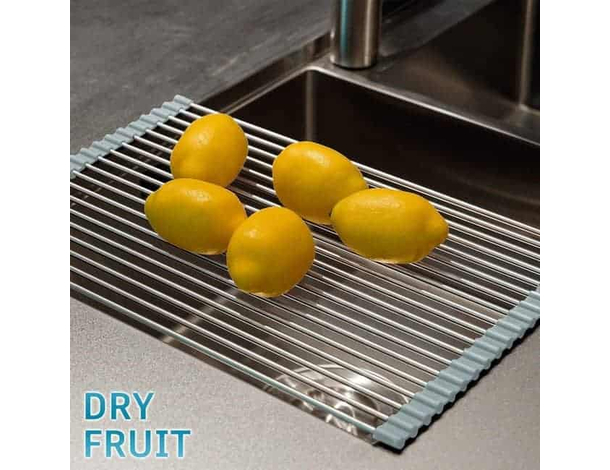 Scolapiatti Avvolgibile Per Lavello Pieghevole Da Appoggio Salvaspazio Piatti...