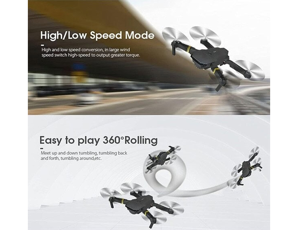 Mini Drone Quadricottero Pieghevole con Fotocamera Telecamera 4K WIFI 998 Pro...