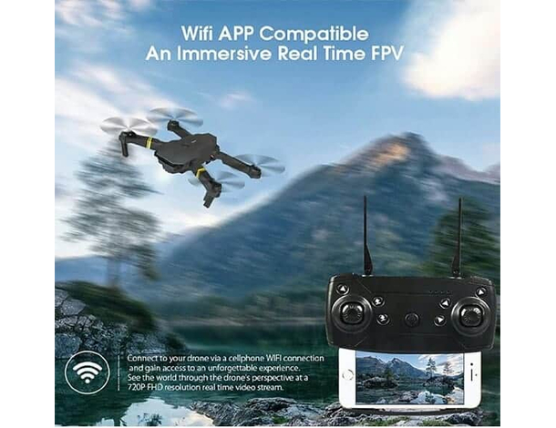 Mini Drone Quadricottero Pieghevole con Fotocamera Telecamera 4K WIFI 998 Pro...