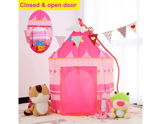 Tenda da Gioco Castello per Bambini Outdoor Gioco 100x135 cm Bambina Casetta...