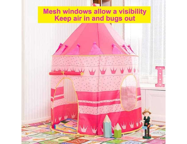 Tenda da Gioco Castello per Bambini Outdoor Gioco 100x135 cm Bambina Casetta...