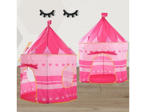 Tenda da Gioco Castello per Bambini Outdoor Gioco 100x135 cm Bambina Casetta...