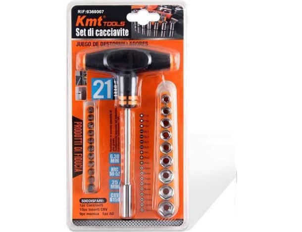 Kit Cacciavite Giravite Punte Croce Stella Taglio Cacciaviti in Acciaio 21...