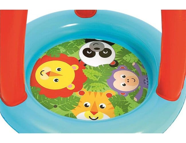 Piscina Gioco Gonfiabile Bambini con Palline Animali della Foresta in Vinile...