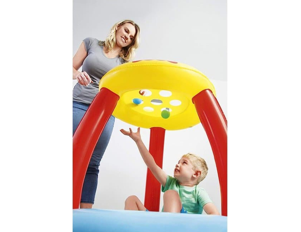 Piscina Gioco Gonfiabile Bambini con Palline Animali della Foresta in Vinile...