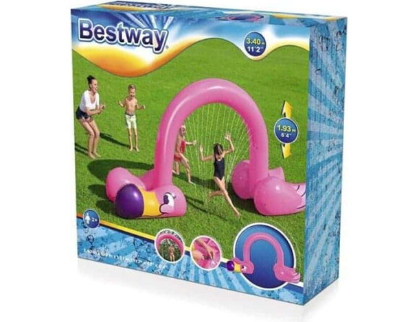 Gonfiabile Spruzzatore Grande Fenicottero Jumbo Flamingo Giardino Feste 6