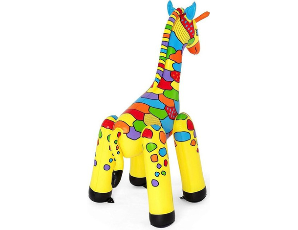 Gonfiabile Spruzzatore Grande Giraffa Jumbo Irrigatore Giardino Feste Estate...