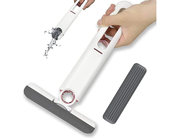 Mini Mop Mocio Tira Acqua Portatile Spugna Ecologica per Auto Finestre...