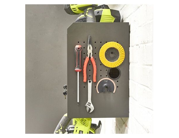 Armadietto porta utensili in metallo con sportello richiudibile e 2 chiavi 5