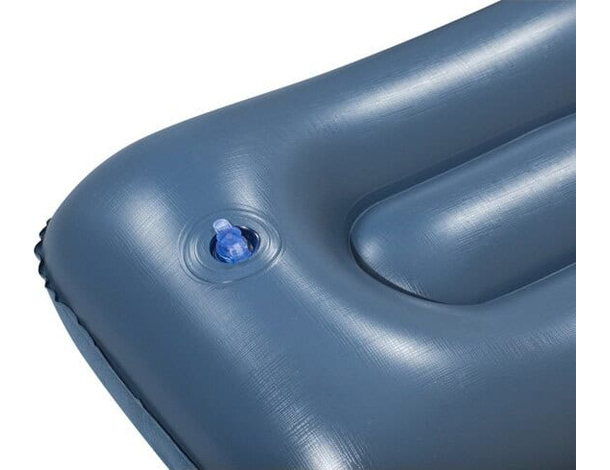 2x Cuscino Gonfiabile da Campeggio Portatile Viaggio in Velluto Mare Riposo...