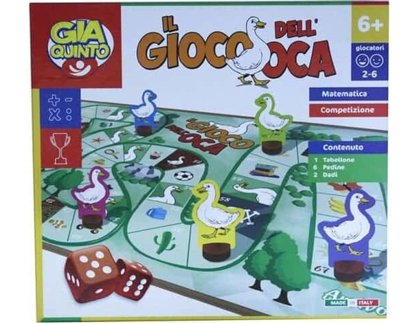 Il Gioco dell'Oca Gioco Classico da Tavolo di Società Grandi e Piccini...