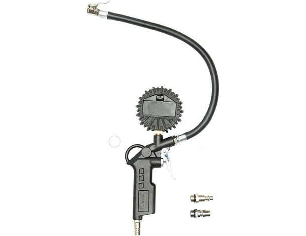 Pistola ad aria con manometro digitale gonfiaggio pneumatici gomme 200 PSI...
